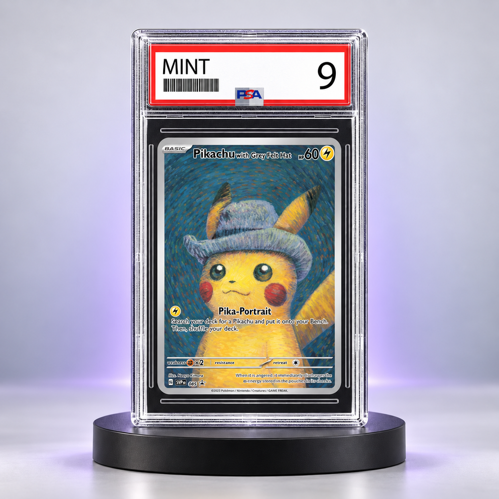 Pikachu with Grey Felt Hat PSA 9, promo Van Gogh SVP 085